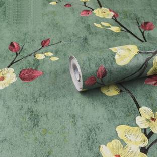 KAAF Floral & Botanical Green Wallpaper