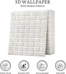 Jiyancreation 77 cm Self Adhesive PE Foam Panel Wall Stickers Self Adhesive Sticker