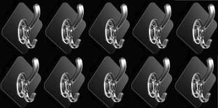 Shreejee Strong Adhesive Hook Wall Door Sticky Hanger for Kitchen & Bathroom Pinx10.125 Door Hanger