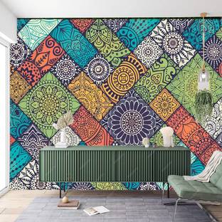 Crative Design Vinyl Abstract Multicolor Wallpaper