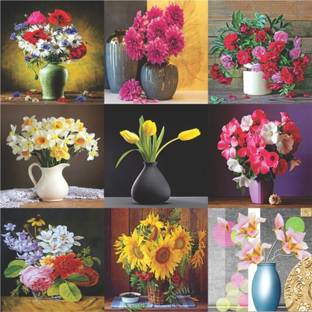 infinity interiors Art & Paintings Multicolor Wallpaper