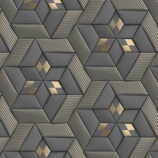 FOKRIM 300 cm ST- Grey Geometric 45x300 Self Adhesive Sticker