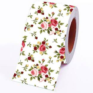 HD PRINT HOUSE Vinyl Floral & Botanical Maroon Wallpaper