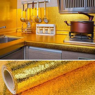NANCI 200 cm 200 x 60 cm Foilwllpaper sticker golden waterproof -01 Self Adhesive Sticker