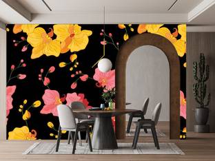 Decor World Floral & Botanical Multicolor Wallpaper
