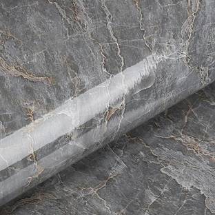 HGC 1200 inch dark grey marble Oil Proof Kitchen Stickers Self Adhesive Sticker