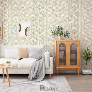 KAAF Vinyl Abstract Gold Wallpaper
