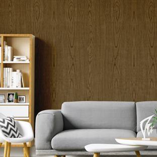 Anna Stella 304.8 cm Brown Wood Grain Waterproof Wallpaper (304.8 x 45.72 cm) Self Adhesive Sticker