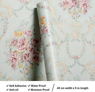 Universe Floral & Botanical Multicolor Wallpaper