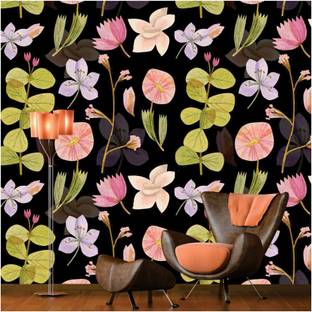 AMBEY DECOR Floral & Botanical Multicolor Wallpaper
