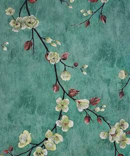 zumo Vinyl Abstract Green Wallpaper