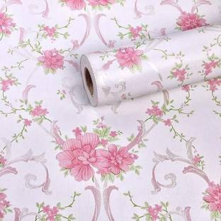 AmazingKarts Floral & Botanical Pink Wallpaper