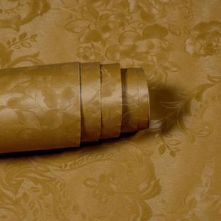 Wallmonks 1000 cm Floral Self Adhesive Sticker