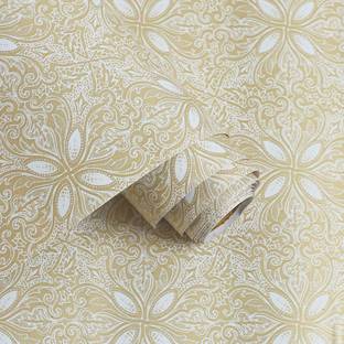 FLIPZONE Floral & Botanical Gold Wallpaper