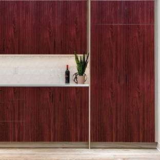 doodad Vinyl Architecture Maroon Wallpaper