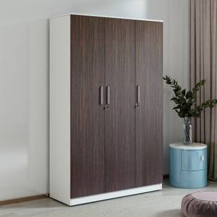 A GLOBIA CREATIONS Dimora Engineered Wood 3 Door Wardrobe