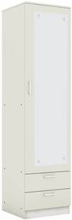 CASPIAN Wooden Almirah for Clothes and Stacking space -Home Furniture Storage Engineered Wood 2 Door Wardrobe