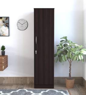 SPACEX Rua Multipurpose Single Door Wardrobe / Spacious 5 Shelves Engineered Wood 1 Door Wardrobe