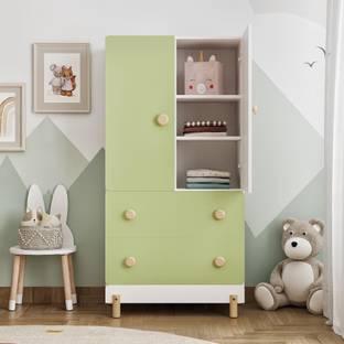 Wakefit Glori (With Drawers) Engineered Wood 2 Door Wardrobe