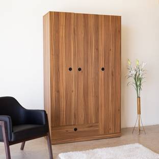 lussomobily Engineered Wood 3 Door Wardrobe