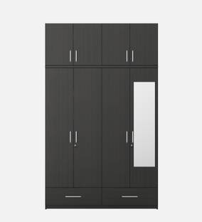 SPACEWOOD LINDEN Engineered Wood 8 Door Wardrobe