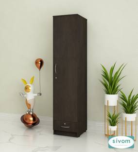 SIVOM SIVOM Ultra Multipurpose Single Door OuterDrawer Wardrobe Engineered Wood 1 Door Wardrobe