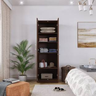 Wakefit Twill Engineered Wood 2 Door Wardrobe