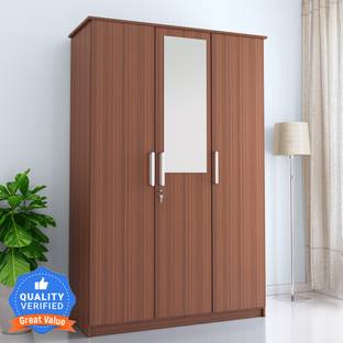 Flipkart Perfect Homes Julian Engineered Wood 3 Door Wardrobe