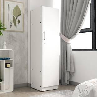 A GLOBIA CREATIONS Engineered Wood 1 Door Wardrobe