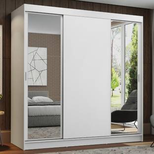 Madesa Reno Couple Wardrobe Engineered Wood Free Standing Cabinet