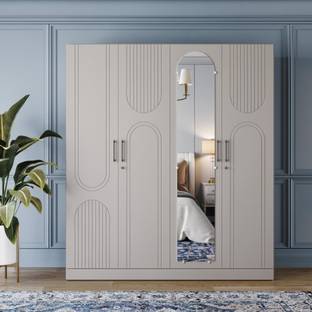 Wakefit Tyrian Engineered Wood 4 Door Wardrobe