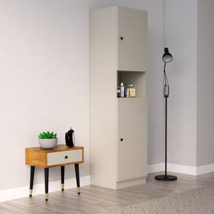 Hexa Red Wardrobe Wooden for Living Room, Bedroom Shelf Storage 3 Year Warranty Engineered Wood 2 Door Wardrobe