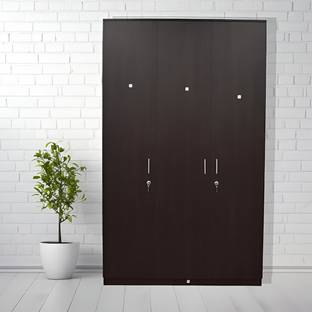 NADEEMSHAHZADA Engineered Wood 3 Door Wardrobe
