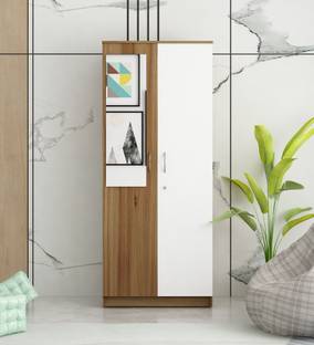 SIVOM Sivom CAMBRIDGE Multipurpose 2 Door Wardrobe With Mirror/ with Drawer Engineered Wood 2 Door Wardrobe