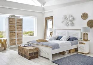 APRODZ Regenerada Solid Wood 2 Door Wardrobe