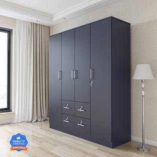 Flipkart Perfect Homes Alice Engineered Wood 4 Door Wardrobe