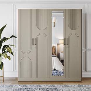 Wakefit Tyrian Engineered Wood 4 Door Wardrobe