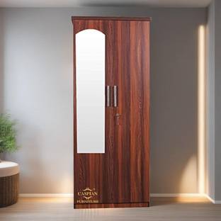 CASPIAN Wooden Almirah for Clothes and Stacking space -Home Furniture Storage Engineered Wood 2 Door Wardrobe