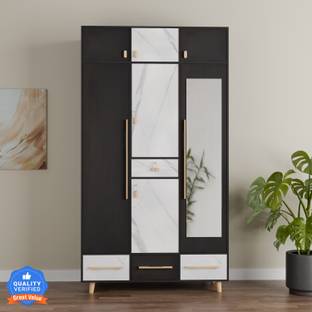 CARLTON LONDON Vogue Engineered Wood 7 Door Wardrobe