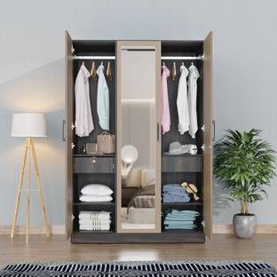 Wakefit Cashmere Plus Engineered Wood 3 Door Wardrobe