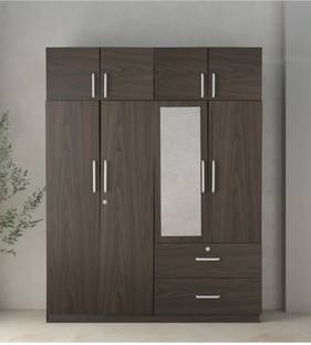 CASPIAN Almirah 4 Door Wardrobe Engineered Wood 4 Door Wardrobe