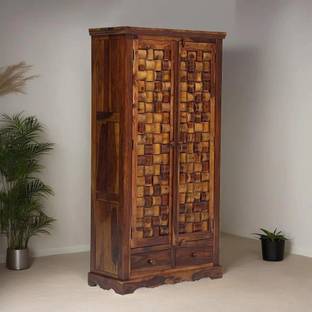 pipercrafts Solid Wood 2 Door Wardrobe