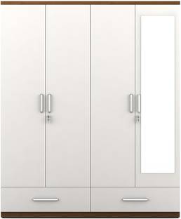 SPACEWOOD APEX Engineered Wood 4 Door Wardrobe