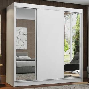 Madesa Reno Couple Wardrobe Engineered Wood Free Standing Cabinet