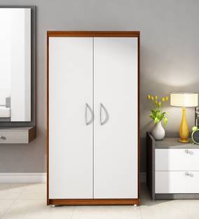 Woodbuzz Engineered Wood 2 Door Wardrobe