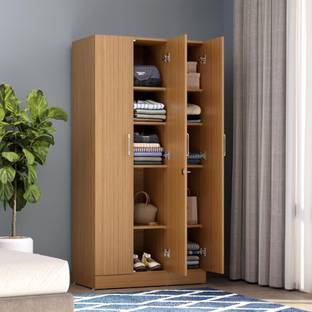 Wakefit Twill Engineered Wood 3 Door Wardrobe