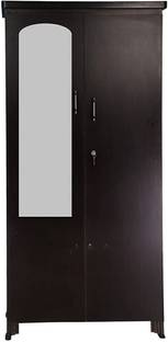 CASPIAN Wooden Almirah for Clothes and Stacking space -Home Furniture Storage Engineered Wood 2 Door Wardrobe
