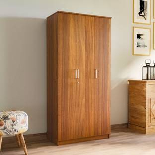 NEUDOT MONO Engineered Wood 3 Door Wardrobe