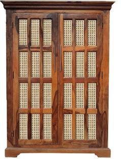 SMAART CRAAFTS Handcrafted Solid Wood 2 Door Wardrobe