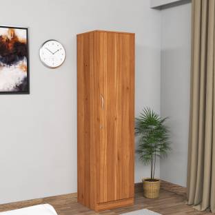 SPACEX Rua Multipurpose Single Door Wardrobe / Spacious 5 Shelves Engineered Wood 1 Door Wardrobe